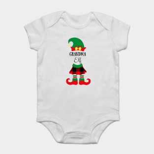 grandma elf funny cute christmas xmas gift Baby Bodysuit